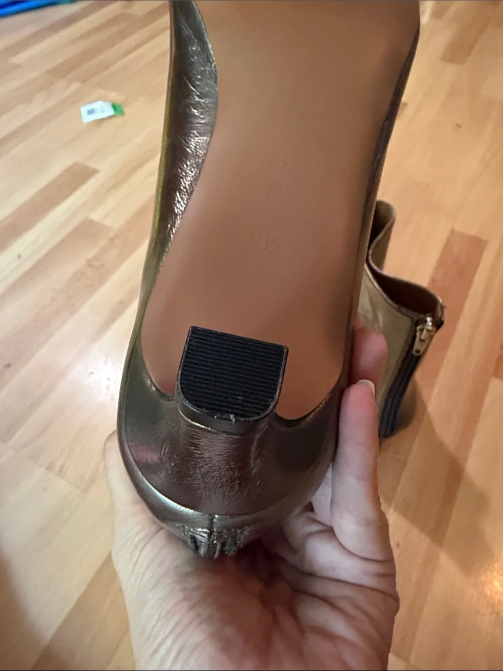 Madewell Dime Metallic Ankle Boots - Women's Low Heel Boots